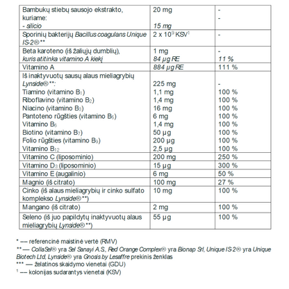 COLLAGEN TRIPEPTIDE Complex grožio papildas imunitetui ir grožiui